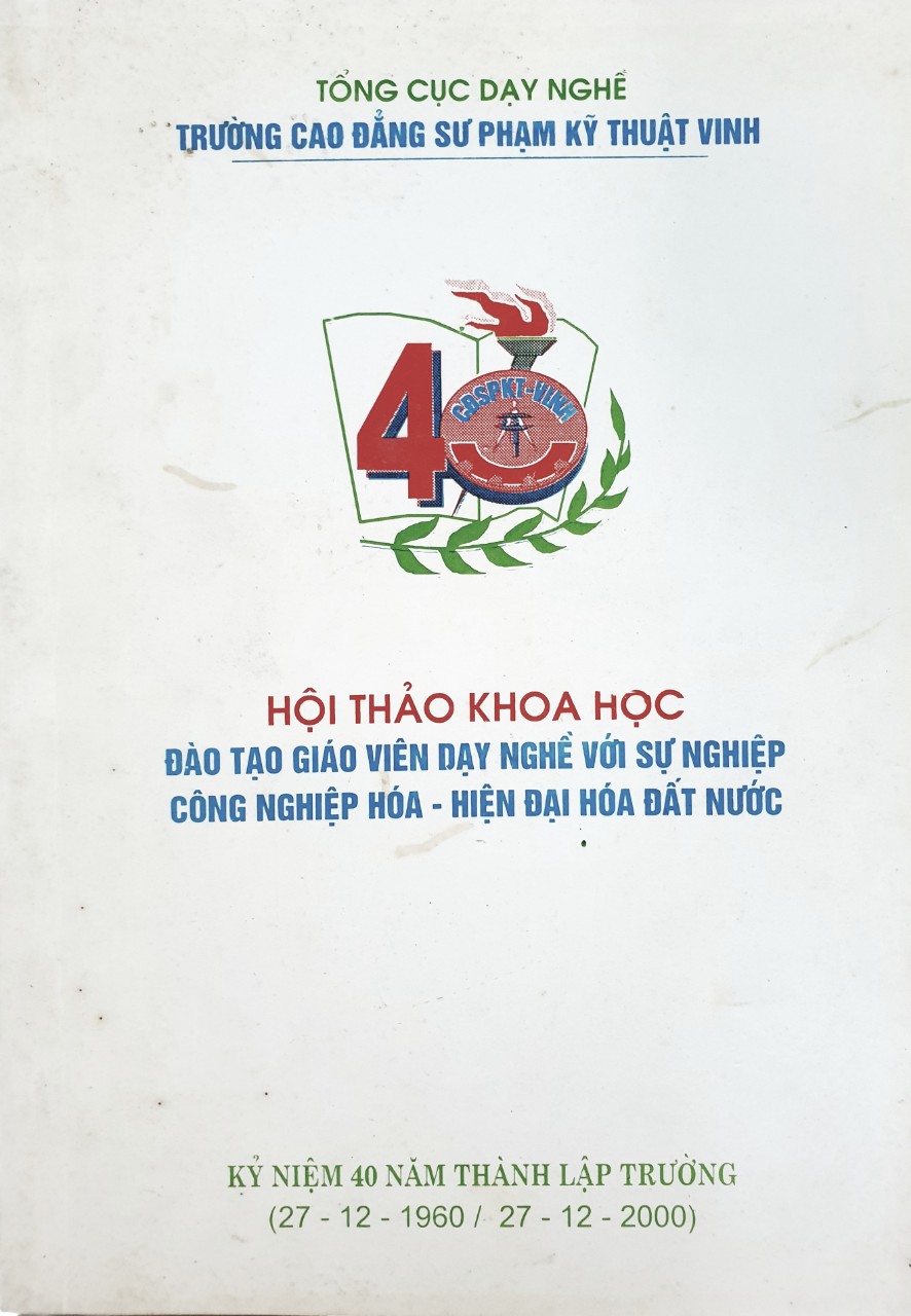 Đào tạo Giáo viên dạy nghề với sự nghiệp Công nghiệp hoá - Hiện đại hoá đất nước